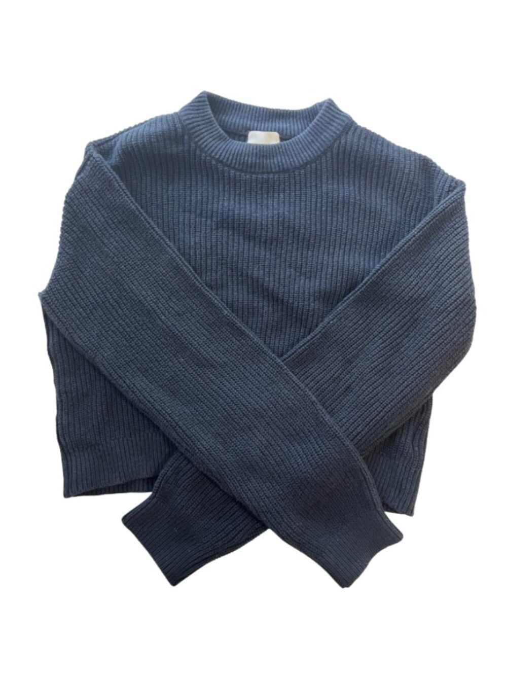 H&M Cable Knit Dark Navy Sweater - Size XS
